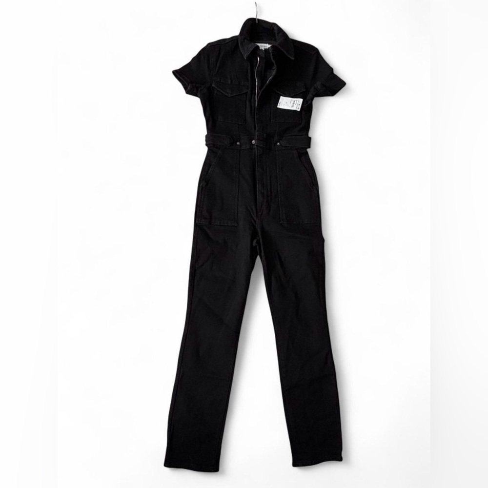 NWT Good American Black Fit For Success Jumpsuit